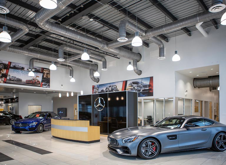 automotive dealership construction services for Mercedes-Benz