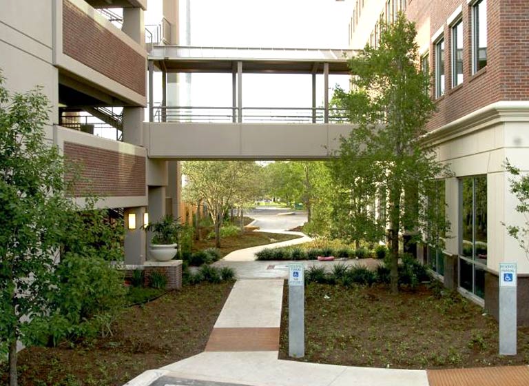 office building with parking garage construction for Quarry Heights